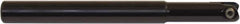 Millstar - 25mm Cut Diam, 175mm Max Depth of Cut, 25mm Shank Diam, 150mm OAL, Indexable Ball Nose End Mill - Straight Shank, CYF Toolholder, BDS, TO, HF Insert - Apex Tool & Supply