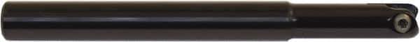 Millstar - 10mm Cut Diam, 75mm Max Depth of Cut, 10mm Shank Diam, 100mm OAL, Indexable Ball Nose End Mill - Straight Shank, CYF Toolholder, BDS, TO, HF Insert - Apex Tool & Supply