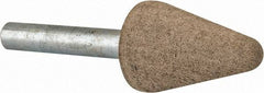 Cratex - 3/4" Head Diam x 1-1/8" Thickness, A5, Tree End, Aluminum Oxide Mounted Point - Fine Grade, 120 Grit, 27,000 RPM - Apex Tool & Supply