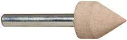 Cratex - 11/16" Head Diam x 7/8" Thickness, A14, Pointed Cylinder End, Aluminum Oxide Mounted Point - Fine Grade, 120 Grit, 30,750 RPM - Apex Tool & Supply