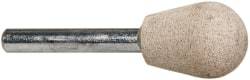 Cratex - 3/4" Head Diam x 1" Thickness, A23, Inverted Cone Radius End, Aluminum Oxide Mounted Point - Fine Grade, 120 Grit, 24,370 RPM - Apex Tool & Supply