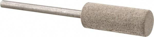 Cratex - 3/8" Head Diam x 1" Thickness, W178, Cylinder End, Aluminum Oxide Mounted Point - Fine Grade, 120 Grit, 14,250 RPM - Apex Tool & Supply