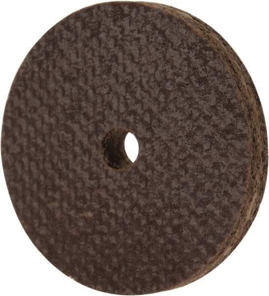 Cratex - 1" Diam x 1/8" Hole x 1/8" Thick, 54 Grit Surface Grinding Wheel - Aluminum Oxide, Type 1, Coarse Grade, 54,240 Max RPM, No Recess - Apex Tool & Supply
