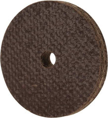 Cratex - 1" Diam x 1/8" Hole x 1/8" Thick, 54 Grit Surface Grinding Wheel - Aluminum Oxide, Type 1, Coarse Grade, 54,240 Max RPM, No Recess - Apex Tool & Supply