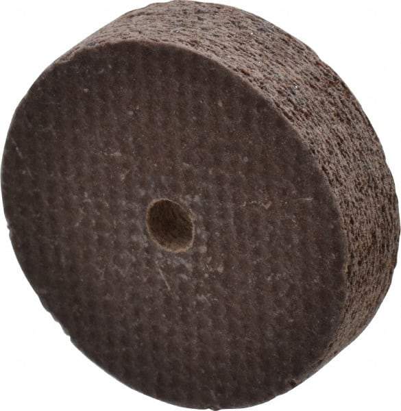 Cratex - 1" Diam x 1/8" Hole x 1/4" Thick, 54 Grit Surface Grinding Wheel - Aluminum Oxide, Type 1, Coarse Grade, 54,240 Max RPM, No Recess - Apex Tool & Supply