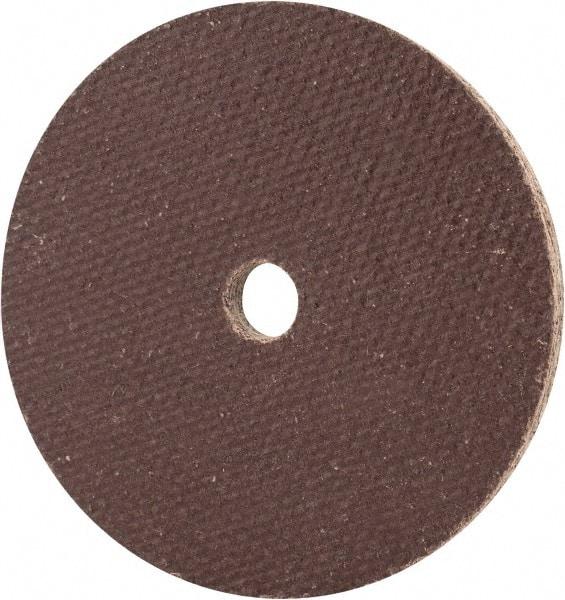Cratex - 2" Diam x 1/4" Hole x 1/8" Thick, 54 Grit Surface Grinding Wheel - Aluminum Oxide, Type 1, Coarse Grade, 27,120 Max RPM, No Recess - Apex Tool & Supply