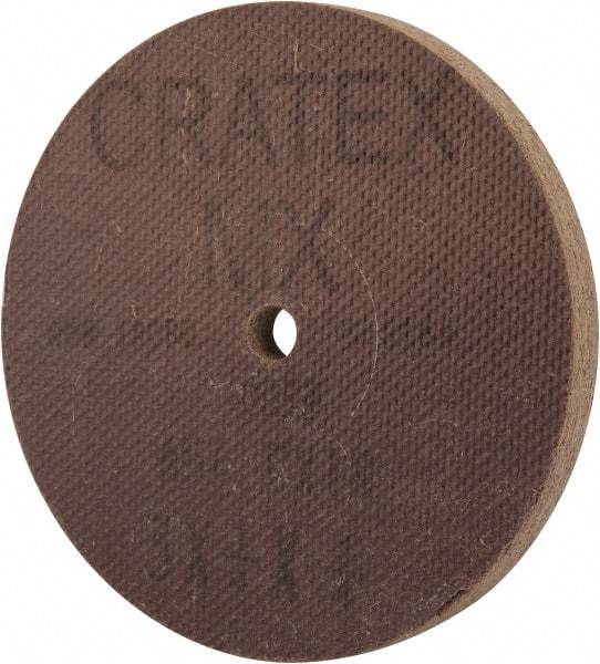 Cratex - 3" Diam x 1/4" Hole x 1/4" Thick, 54 Grit Surface Grinding Wheel - Aluminum Oxide, Type 1, Coarse Grade, 18,080 Max RPM, No Recess - Apex Tool & Supply