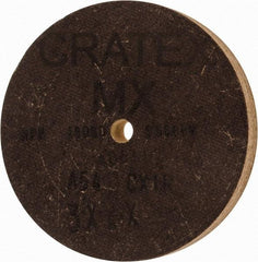 Cratex - 3" Diam x 1/4" Hole x 3/8" Thick, 54 Grit Surface Grinding Wheel - Aluminum Oxide, Type 1, Coarse Grade, 18,080 Max RPM, No Recess - Apex Tool & Supply