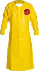 Dupont - 10 mil Thick Disposable & Chemical Resistant Apron - UNIV 26X52" YLW 12/PK TYCHEM2000 BIB APRN W/SLV - Apex Tool & Supply