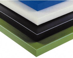 Made in USA - 2" Thick x 24" Wide x 4' Long, Polyethylene (UHMW) Sheet - White - Apex Tool & Supply