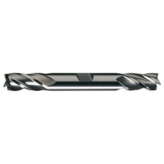 ‎17/64″ × 3/8″ × 11/16″ × 3-3/8″ RHS / RHC HSS HSS Double End 4-Flute Center Cutting Finishing End Mill - Bright - Exact Industrial Supply