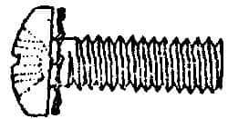 Value Collection - #6-32 UNC, 5/16" Length Under Head Phillips Drive Machine Screw - Pan Head, Grade 18-8 Stainless Steel, External Tooth - Apex Tool & Supply