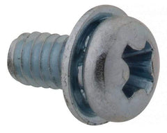 Value Collection - #2-56 UNC, 3/16" Length Under Head Phillips Drive Machine Screw - Pan Head, Grade J82 Steel, Zinc-Plated Finish, Internal Tooth - Apex Tool & Supply