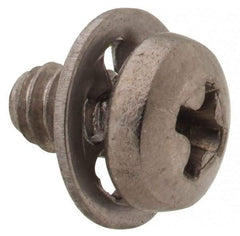 Value Collection - #4-40 UNC, 3/16" Length Under Head Phillips Drive Machine Screw - Pan Head, Grade 18-8 Stainless Steel, Internal Tooth - Apex Tool & Supply