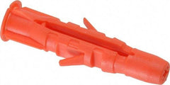 Value Collection - 5/16" Diam, 2" Long, Plug Drywall & Hollow Wall Anchor - 5/16" Drill, Plastic, Use in Drywall & Hollow Wall - Apex Tool & Supply