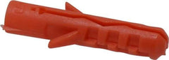 Value Collection - 3/16" Diam, 1" Long, Plug Drywall & Hollow Wall Anchor - 3/16" Drill, Nylon, Use in Drywall & Hollow Wall - Apex Tool & Supply