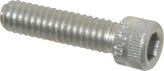 Holo-Krome - 1/4-20 UNC Hex Socket Drive, Socket Cap Screw - Alloy Steel, Zinc-Plated Finish, Fully Threaded, 1" Length Under Head - Apex Tool & Supply