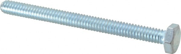 Made in USA - 1/4-20 UNC, 3" Length Under Head Hex Head Cap Screw - Apex Tool & Supply