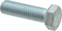 Made in USA - 1/2-13 UNC, 1-3/4" Length Under Head Hex Head Cap Screw - Fully Threaded, Grade 5 Steel, Zinc-Plated Finish, 3/4" Hex - Apex Tool & Supply