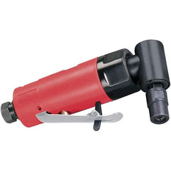 Dynabrade - 1/4" Collet, Angle Handle, Air Angle Die Grinder - 20,000 RPM, Rear Exhaust, 19 CFM, 0.2 hp, 90 psi, 1/4 NPT Inlet - Apex Tool & Supply