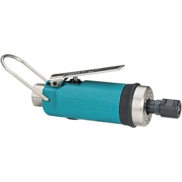 Dynabrade - 1/4" Collet, Straight Handle, Air Straight Die Grinder - 30,000 RPM, Front Exhaust, 19 CFM, 0.4 hp, 90 psi, 1/4 NPT Inlet - Apex Tool & Supply