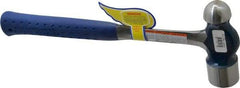 Estwing - 2 Lb Head Ball Pein Hammer - Steel Handle, 1-3/8" Face Diam, 14-1/2" OAL, Steel with Cushion Grip - Apex Tool & Supply