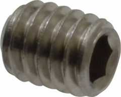 Value Collection - M4x0.70 Metric Coarse, 5mm OAL, Cup Point Set Screw - Grade 18-8 & Austenitic A2 Stainless Steel, 2mm Key - Apex Tool & Supply