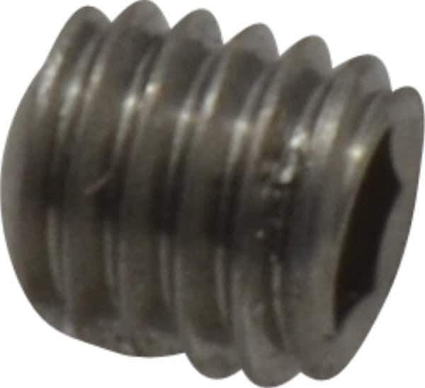 Value Collection - M5x0.80 Metric Coarse, 5mm OAL, Cup Point Set Screw - Grade 18-8 & Austenitic A2 Stainless Steel, 2.5mm Key - Apex Tool & Supply