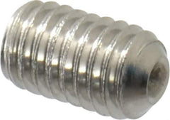 Value Collection - M5x0.80 Metric Coarse, 8mm OAL, Cup Point Set Screw - Grade 18-8 & Austenitic A2 Stainless Steel, 2.5mm Key - Apex Tool & Supply