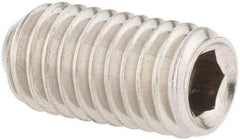 Value Collection - M5x0.80 Metric Coarse, 10mm OAL, Cup Point Set Screw - Grade 18-8 & Austenitic A2 Stainless Steel, 2.5mm Key - Apex Tool & Supply