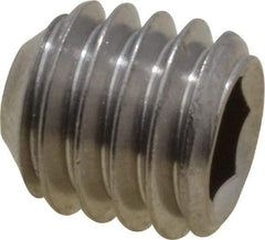 Value Collection - M6x1.00 Metric Coarse, 6mm OAL, Cup Point Set Screw - Grade 18-8 & Austenitic A2 Stainless Steel, 3mm Key - Apex Tool & Supply