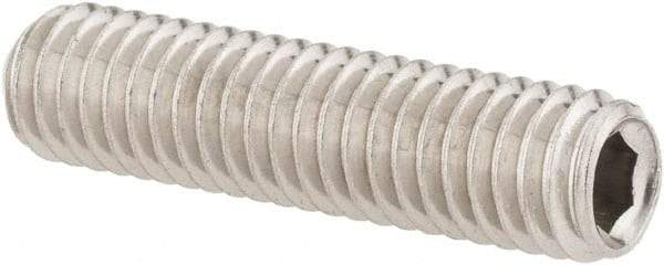 Value Collection - M6x1.00 Metric Coarse, 25mm OAL, Cup Point Set Screw - Grade 18-8 & Austenitic A2 Stainless Steel, 3mm Key - Apex Tool & Supply