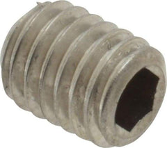 Value Collection - M8x1.25 Metric Coarse, 10mm OAL, Cup Point Set Screw - Grade 18-8 & Austenitic A2 Stainless Steel, 4mm Key - Apex Tool & Supply