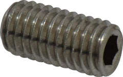 Value Collection - M8x1.25 Metric Coarse, 16mm OAL, Cup Point Set Screw - Grade 18-8 & Austenitic A2 Stainless Steel, 4mm Key - Apex Tool & Supply