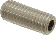 Value Collection - M8x1.25 Metric Coarse, 20mm OAL, Cup Point Set Screw - Grade 18-8 & Austenitic A2 Stainless Steel, 4mm Key - Apex Tool & Supply