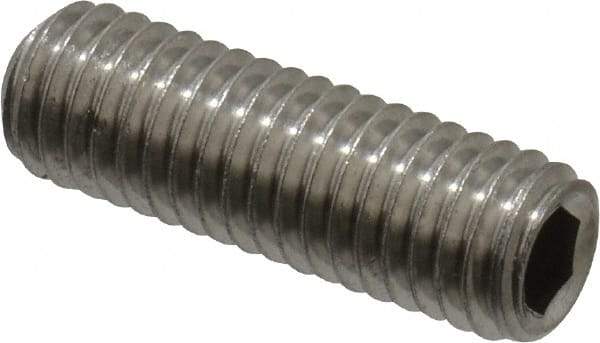 Value Collection - M8x1.25 Metric Coarse, 25mm OAL, Cup Point Set Screw - Grade 18-8 & Austenitic A2 Stainless Steel, 4mm Key - Apex Tool & Supply