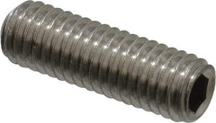 Value Collection - M8x1.25 Metric Coarse, 25mm OAL, Cup Point Set Screw - Grade 18-8 & Austenitic A2 Stainless Steel, 4mm Key - Apex Tool & Supply