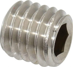 Value Collection - M10x1.50 Metric Coarse, 10mm OAL, Cup Point Set Screw - Grade 18-8 & Austenitic A2 Stainless Steel, 5mm Key - Apex Tool & Supply