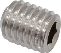 Value Collection - M10x1.50 Metric Coarse, 12mm OAL, Cup Point Set Screw - Grade 18-8 & Austenitic A2 Stainless Steel, 5mm Key - Apex Tool & Supply