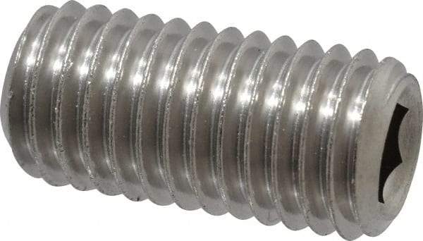 Value Collection - M12x1.75 Metric Coarse, 25mm OAL, Cup Point Set Screw - Grade 18-8 & Austenitic A2 Stainless Steel, 6mm Key - Apex Tool & Supply