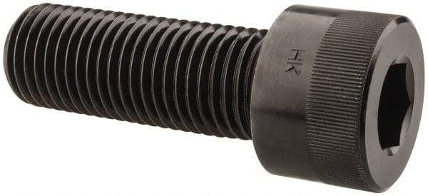 Holo-Krome - 1-1/4 - 7 UNC Hex Socket Drive, Socket Cap Screw - Alloy Steel, Black Oxide Finish, Fully Threaded, 3-1/2" Length Under Head - Apex Tool & Supply