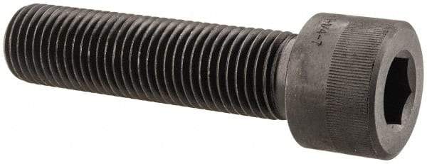 Holo-Krome - 1-1/4 - 7 UNC Hex Socket Drive, Socket Cap Screw - Alloy Steel, Black Oxide Finish, Partially Threaded, 5" Length Under Head - Apex Tool & Supply