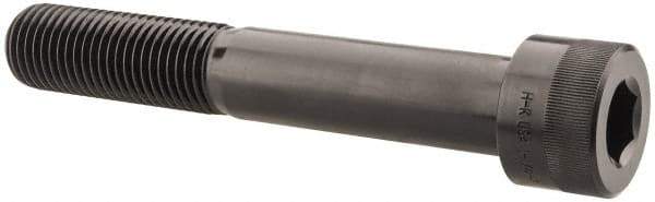 Holo-Krome - 1-1/4 - 7 UNC Hex Socket Drive, Socket Cap Screw - Alloy Steel, Black Oxide Finish, Partially Threaded, 8" Length Under Head - Apex Tool & Supply