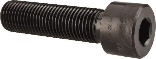 Holo-Krome - 1-1/2 - 6 UNC Hex Socket Drive, Socket Cap Screw - Alloy Steel, Black Oxide Finish, Partially Threaded, 5-1/2" Length Under Head - Apex Tool & Supply