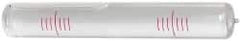 SPI - 3-3/4" Long x 19/32" Wide, Level Replacement Vial Mount - Clear, Use with Ducourret Block Levels - Apex Tool & Supply
