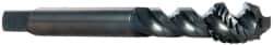 OSG - M14x2.00 Metric Coarse 3 Flute 6H Modified Bottoming Spiral Flute Tap - Vanadium High Speed Steel, Oxide Finish, 110mm OAL, Right Hand Flute, Right Hand Thread - Apex Tool & Supply