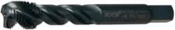 OSG - M16x1.50 Metric Fine 3 Flute 6H Modified Bottoming Spiral Flute Tap - Vanadium High Speed Steel, Oxide Finish, 100mm OAL, Right Hand Flute, Right Hand Thread - Apex Tool & Supply