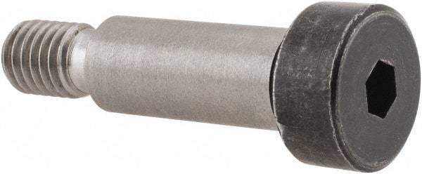 Holo-Krome - 10mm Shoulder Diam x 25mm Shoulder Length, M8x1.25 Metric Coarse, Hex Socket Shoulder Screw - 12.9 Alloy Steel, Uncoated, 6.78 to 7mm Head Height x 15.73 to 16mm Head Diam - Apex Tool & Supply