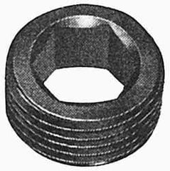 Holo-Krome - 7/16-14 UNC, 7/32" OAL, Socket Jam Screw - 7/32" Hex Key, Alloy Steel, Uncoated - Apex Tool & Supply