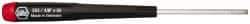 Wiha - 1/8" Precision Miniature Hex Driver - 2-23/64" Bade Length, Tapered Handle, 6-3/4" OAL - Apex Tool & Supply